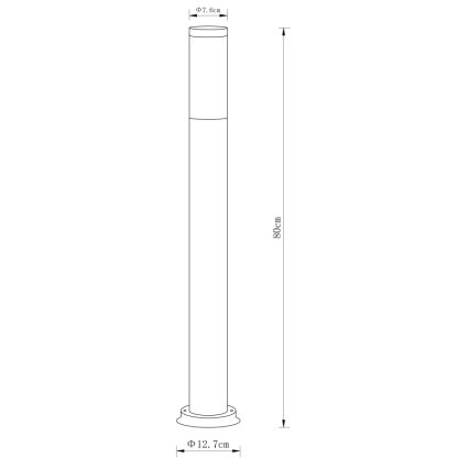 Globo - Spoljašnja lampa 1xE27/60W/230V 80 cm IP44