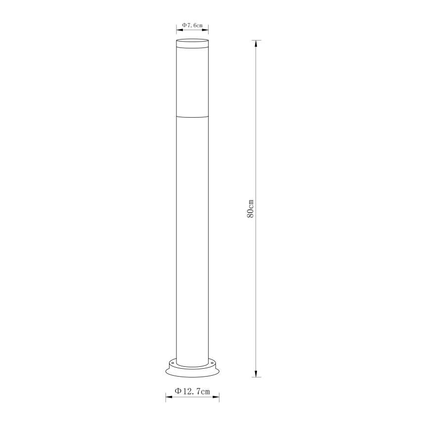 Globo - Spoljašnja lampa 1xE27/60W/230V 80 cm IP44
