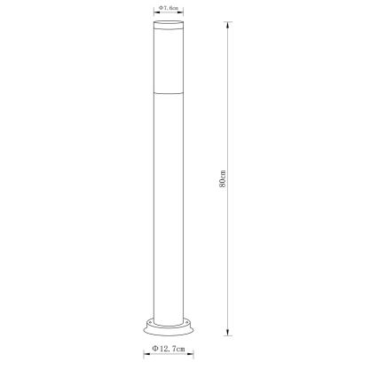Globo - Spoljašnja lampa 1xE27/23W/230V 80 cm IP44