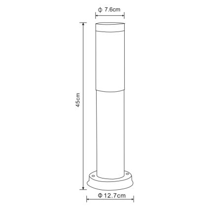 Globo - Spoljašnja lampa 1xE27/60W/230V 45 cm IP44