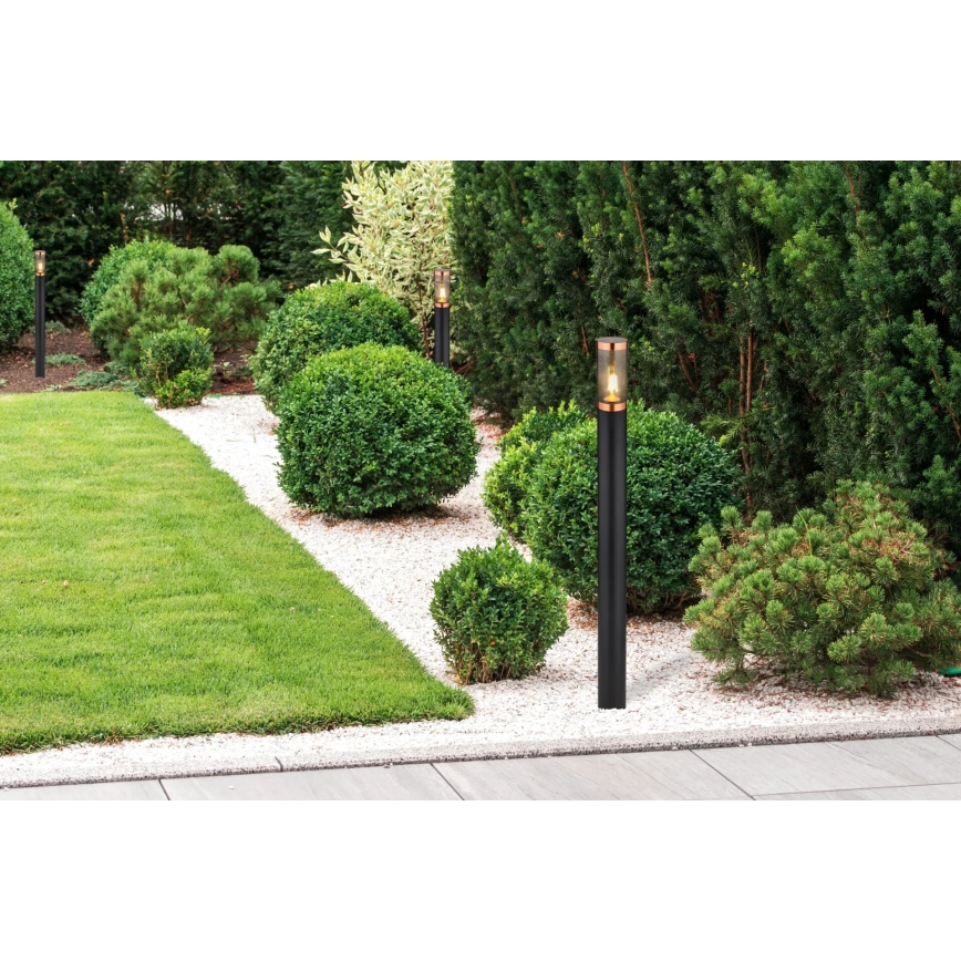 Globo - Spoljašnja lampa 1xE27/23W/230V IP44 110 cm crna/bakar