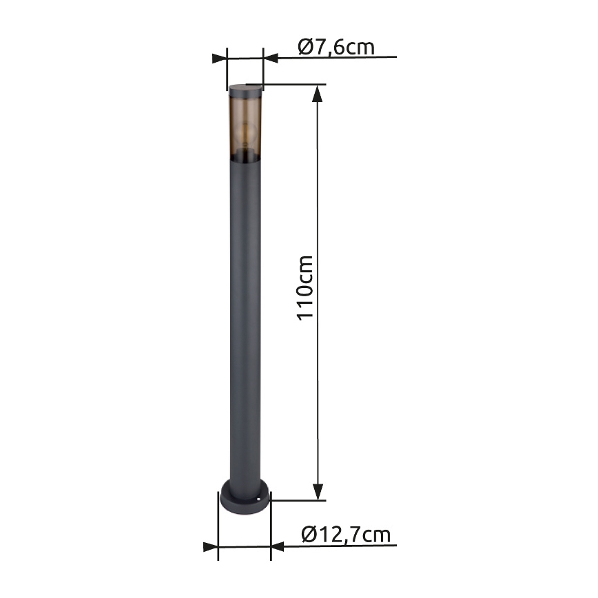 Globo - Spoljašnja lampa 1xE27/23W/230V 110 cm IP44