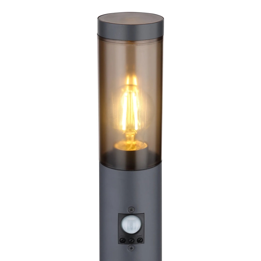 Globo - Spoljašnja lampa sa senzorom 1xE27/15W/230V IP44 110 cm crno