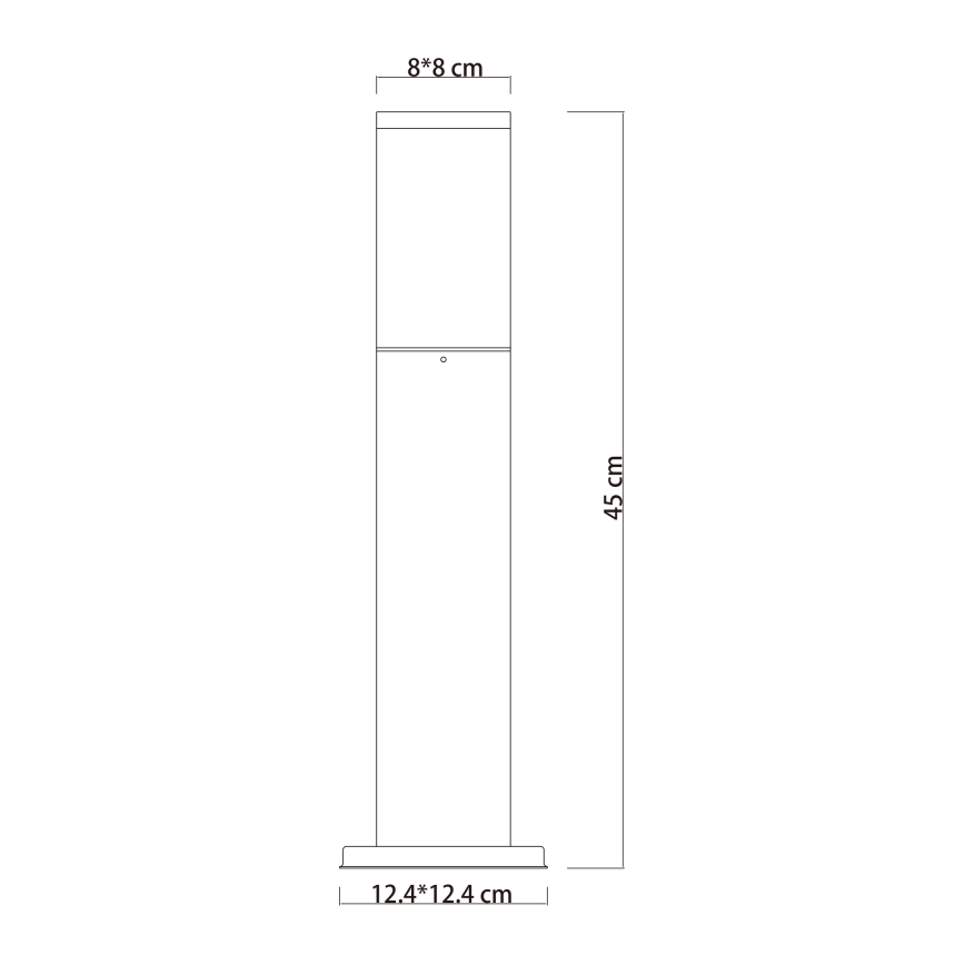Globo - Spoljašnja lampa 1xE27/15W/230V 45 cm IP44