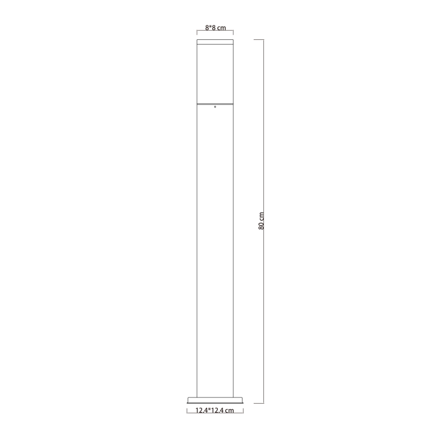 Globo - Spoljašnja lampa 1xE27/15W/230V 80 cm IP44