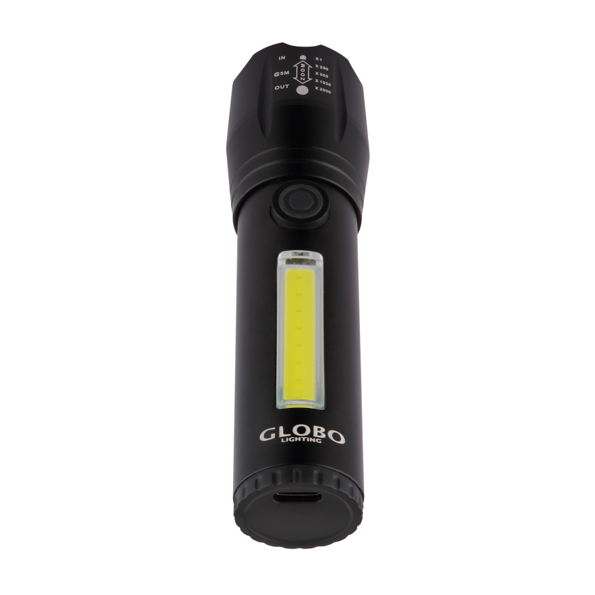 Globo - LED punjiva svetiljka LED/3W/5V + COB/3W 5500K 1200 mAh
