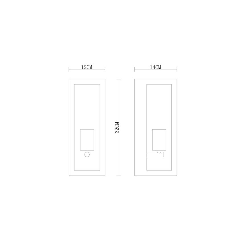 Globo - Spoljašnja zidna lampa 1xE27/60W/230V IP44