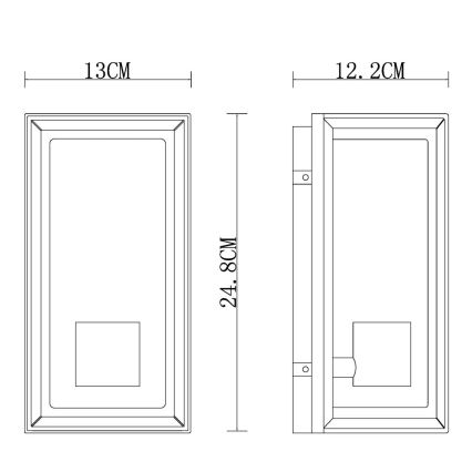 Globo - Spoljašnje zidno svetlo 1xE27/60W/230V IP44 belo