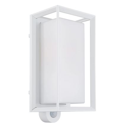 Globo - Spoljašnja zidna lampa sa senzorom 1xE27/60W/230V IP44 bela