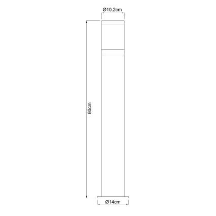 Globo - Spoljašnja lampa 1xE27/60W/230V IP44