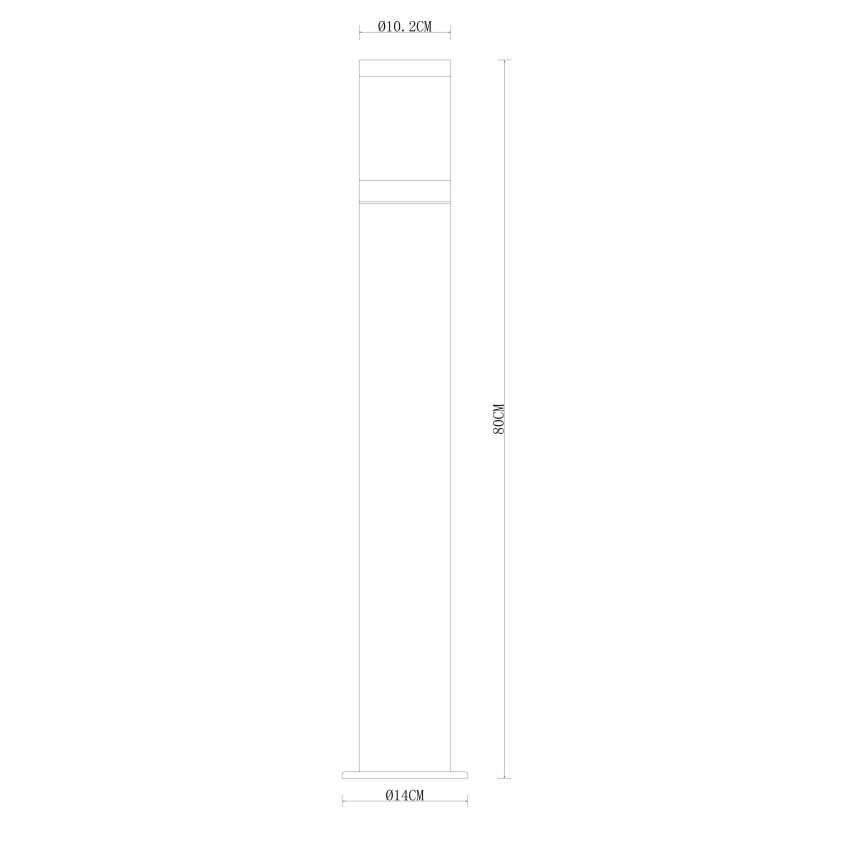 Globo - Spoljašnja lampa 1xE27/60W/230V 80 cm IP44
