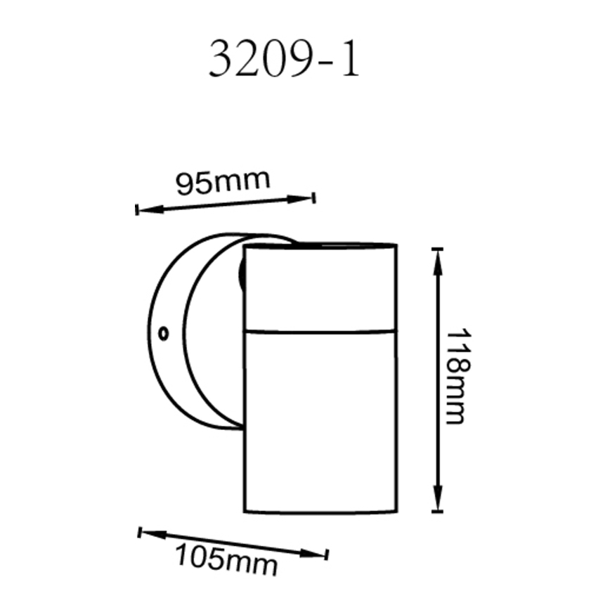 Globo - Zidno spot svetlo 1xGU10/35W/230V