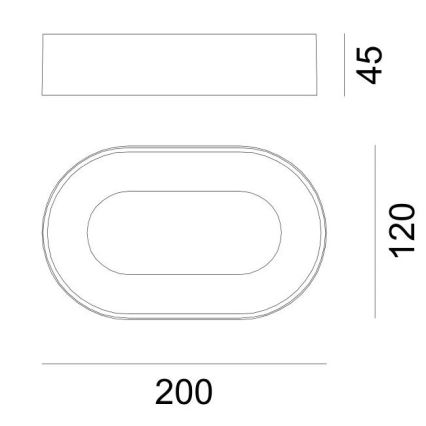 Globo - LED Spoljna zidna lampa LED/12W/230V IP65