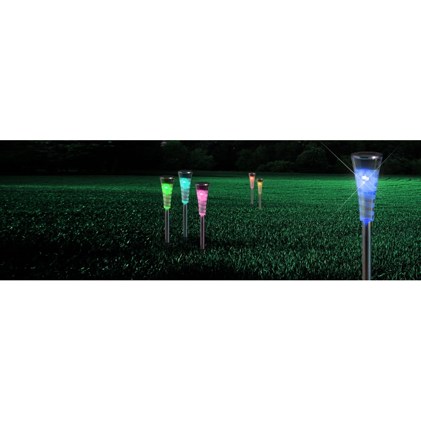 Globo 33079-5 - Set 5x Solarna lampa RGB-LED/0,06W/3,2V IP44
