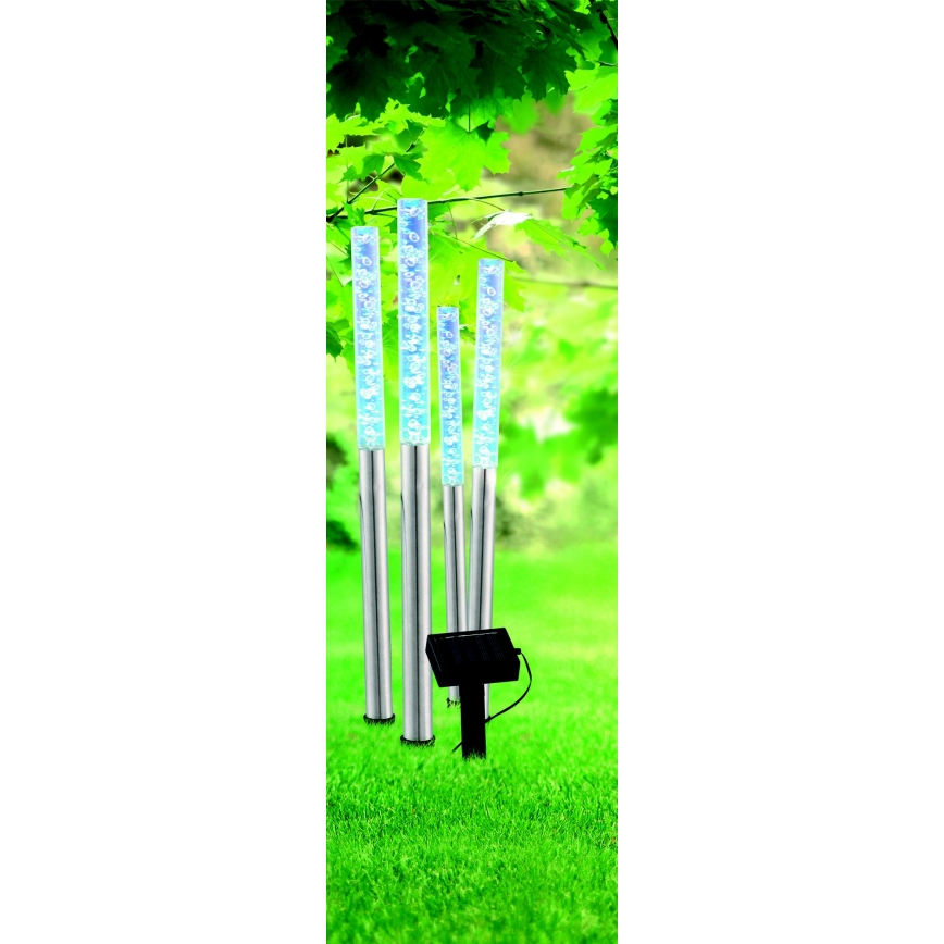 Globo - Set 4x LED Solarno svetlo 4xLED/0,07W IP44 600 mAh