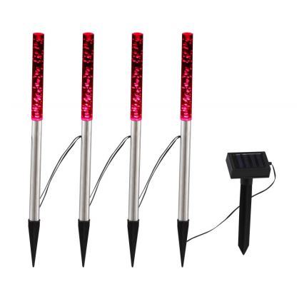 Globo - Set 4x LED Solarno svetlo 4xLED/0,07W IP44 600 mAh