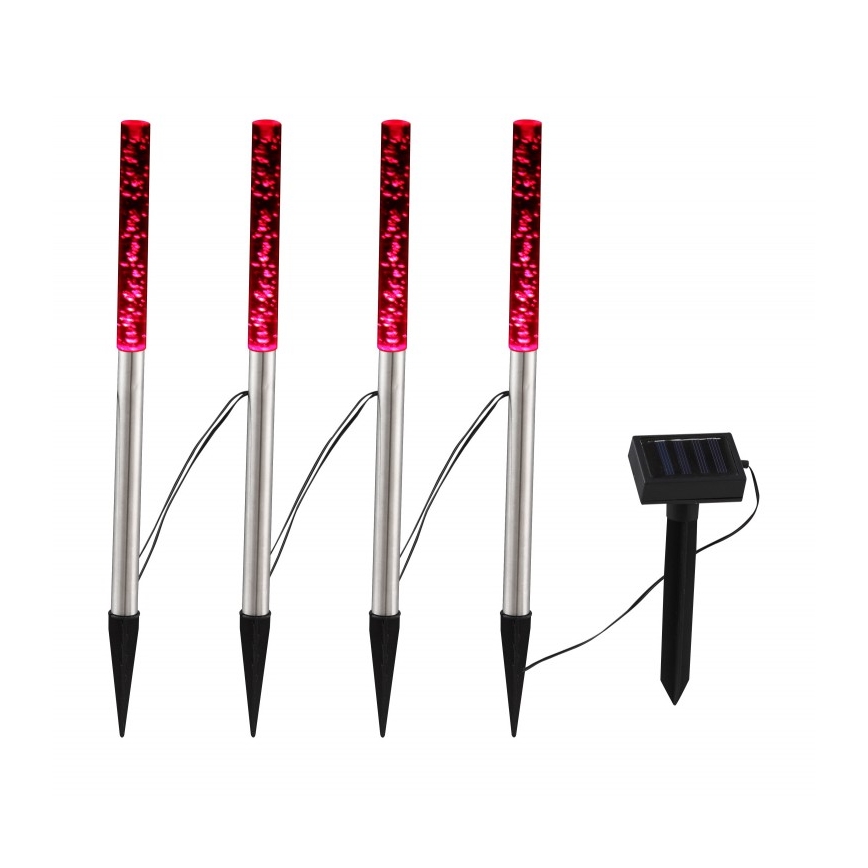 Globo - Set 4x LED Solarno svetlo 4xLED/0,07W IP44 600 mAh