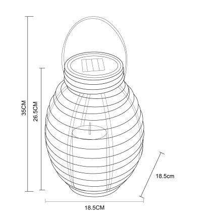 Globo - LED Solarno svetlo LED/0,06W/3,2V IP44 ratan