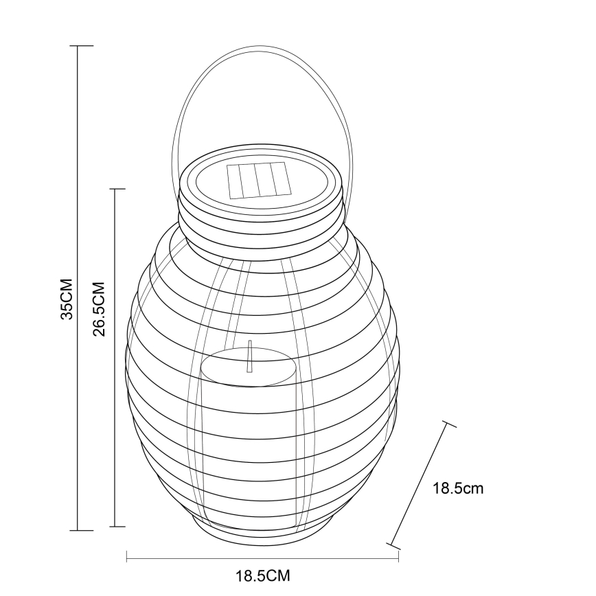 Globo - LED Solarno svetlo LED/0,06W/3,2V IP44 ratan