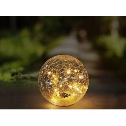 Globo - LED Solarna lampa 20xLED/0,06W/3,2V pr. 19,5 cm IP44