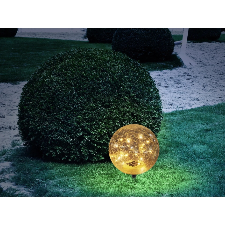 Globo - LED Solarna lampa 20xLED/0,06W/3,2V pr. 19,5 cm IP44