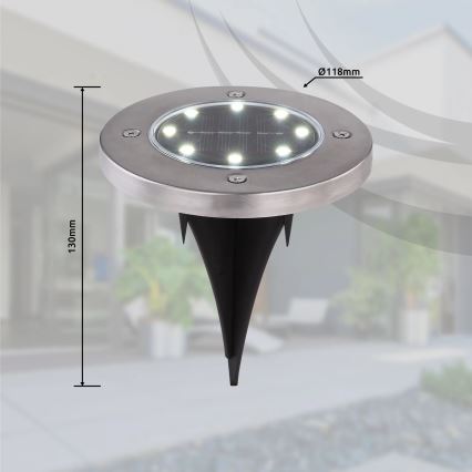 Globo - Set 4x LED Solarno svetlo LED/0,1W/3V IP44