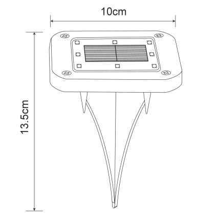 Globo - Set 2x LED Solarno svetlo LED/0,8W/1,2V IP44 300 mAh