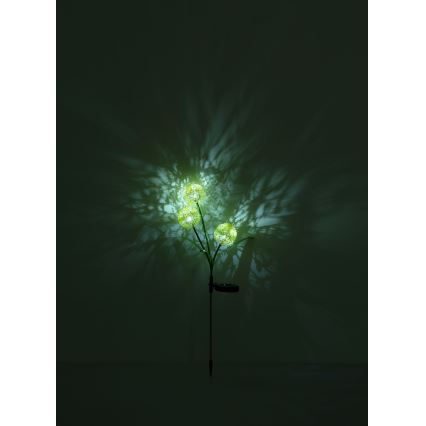 Globo  - LED Solarno svetlo 3xLED/0,06W/3V 5000K IP44 200 mAh žuta
