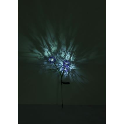 Globo - LED Solarno svetlo 3xLED/0,06W/3V 5000K IP44 ljubičasta