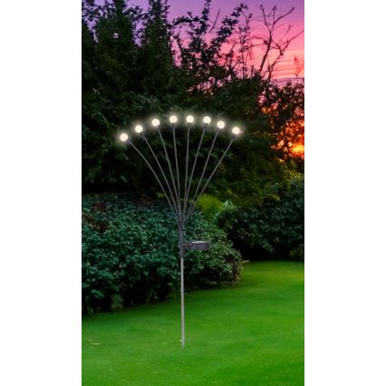 Globo - LED Solarno svetlo 8xLED/0,06W/3,2V 3000K IP44