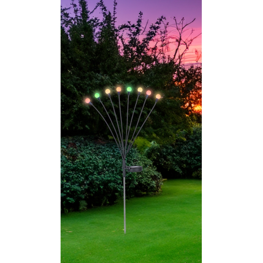 Globo - LED RGB solarna rasveta 8xLED/0,06W/3,2V IP44
