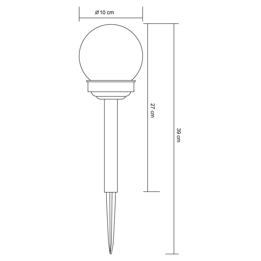 Globo 33699-12 - LED Solarna lampa LED/1,2V IP44 100 mAh