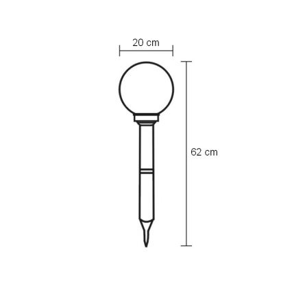 Globo - LED Spoljno osvetljenje 4xLED/0,06W/3,2V IP44