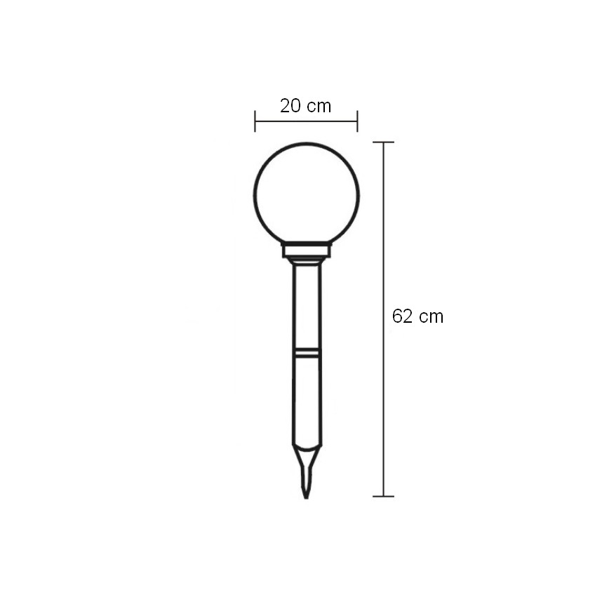 Globo - LED Spoljno osvetljenje 4xLED/0,06W/3,2V IP44