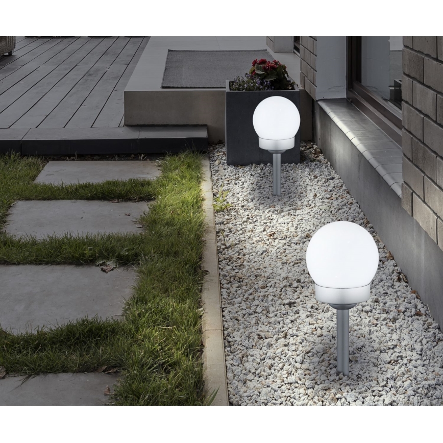 Globo - Set 3x LED Solarno svetlo LED/0,06W/3V 4000K pr. 10 cm IP44