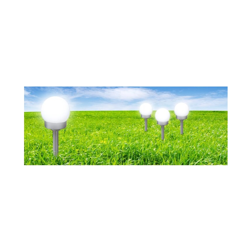 Globo - Set 3x LED Solarno svetlo LED/0,06W/3V 4000K pr. 10 cm IP44