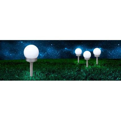 Globo - Set 3x LED Solarno svetlo LED/0,06W/3V 4000K pr. 10 cm IP44