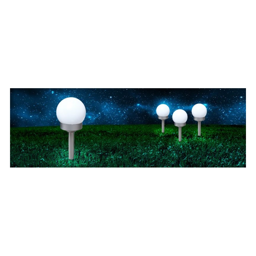 Globo - Set 3x LED Solarno svetlo LED/0,06W/3V 4000K pr. 10 cm IP44