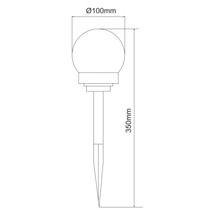 Globo - Set 3x LED Solarno svetlo LED/0,06W/3V 4000K pr. 10 cm IP44