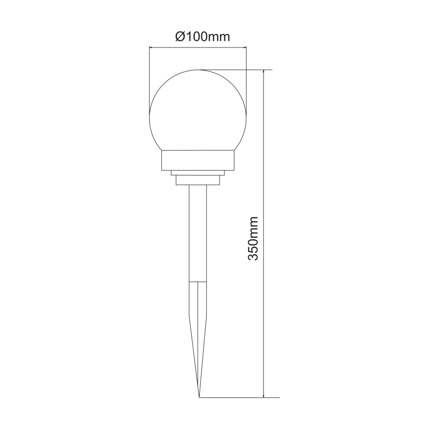 Globo - Set 3x LED Solarno svetlo LED/0,06W/3V 4000K pr. 10 cm IP44