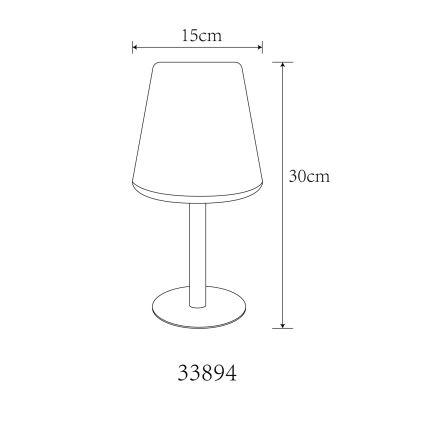 Globo - LED RGB solarna dodirna stona lampa LED/0,1W/3V IP44