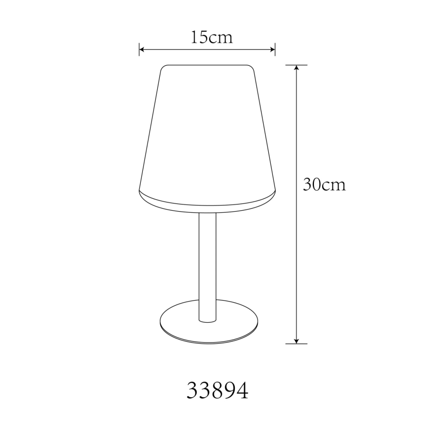 Globo - LED RGB solarna dodirna stona lampa LED/0,1W/3V IP44