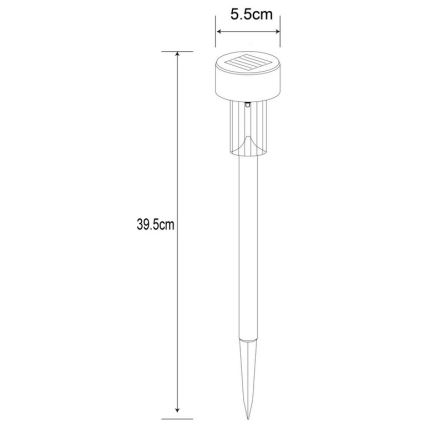 Globo - LED Solarna lampa LED/0,06W/1,2V IP44 200 mAh