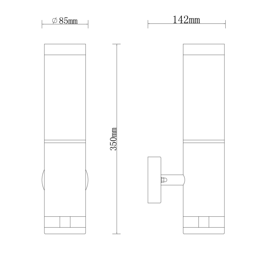 Globo - Spoljašnja zidna lampa 1xE27/15W/230V IP44