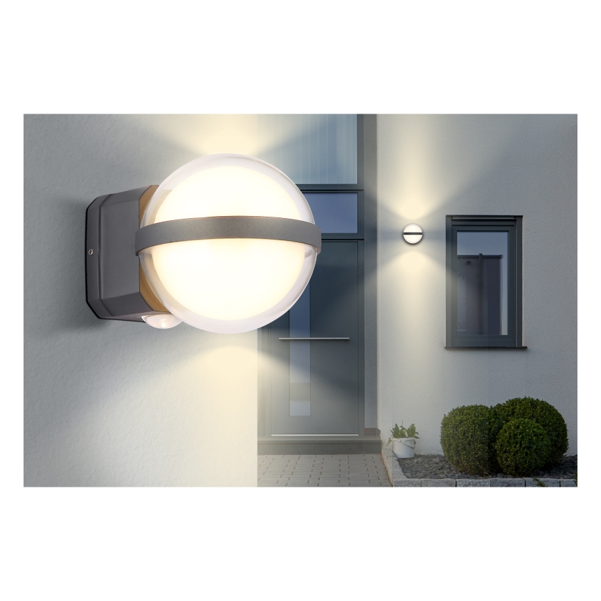 Globo - LED spoljašnje zidno svetlo LED/12W/230V IP54 crno