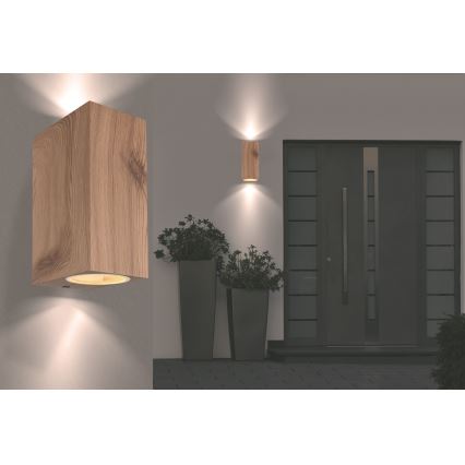 Globo - Spoljašnje zidno svetlo 2xGU10/35W/230V IP44