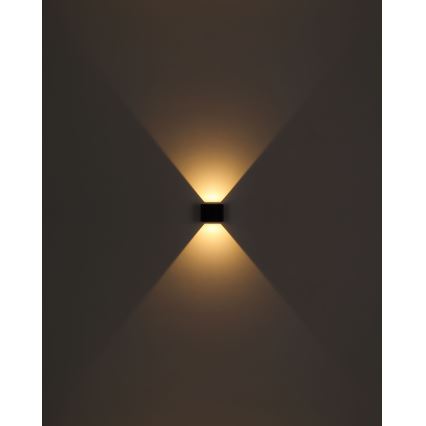 Globo - LED Spoljna zidna lampa 2xLED/3W/230V IP44 crno