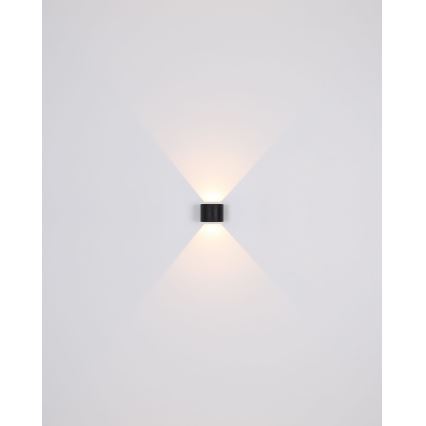 Globo - LED Spoljna zidna lampa 2xLED/3W/230V IP44 crno
