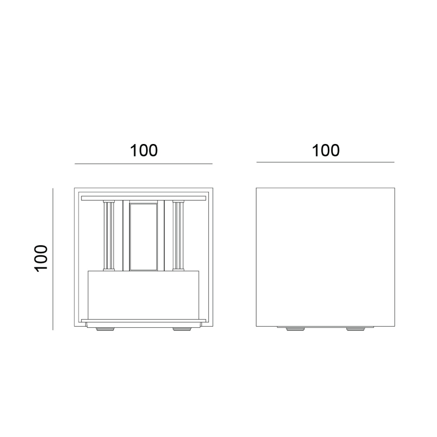 Globo - LED spoljašnje zidno svetlo 2xLED/3W/230V IP54