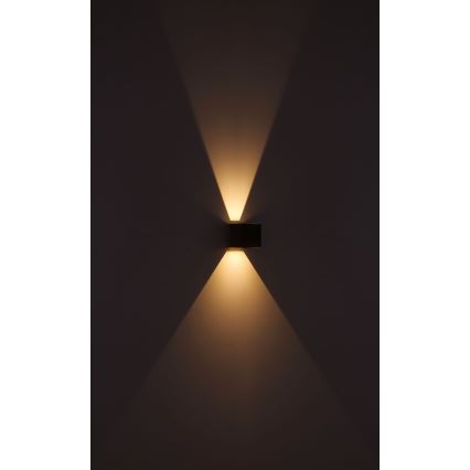 Globo - LED Spoljna zidna lampa 2xLED/3W/230V IP44 braon